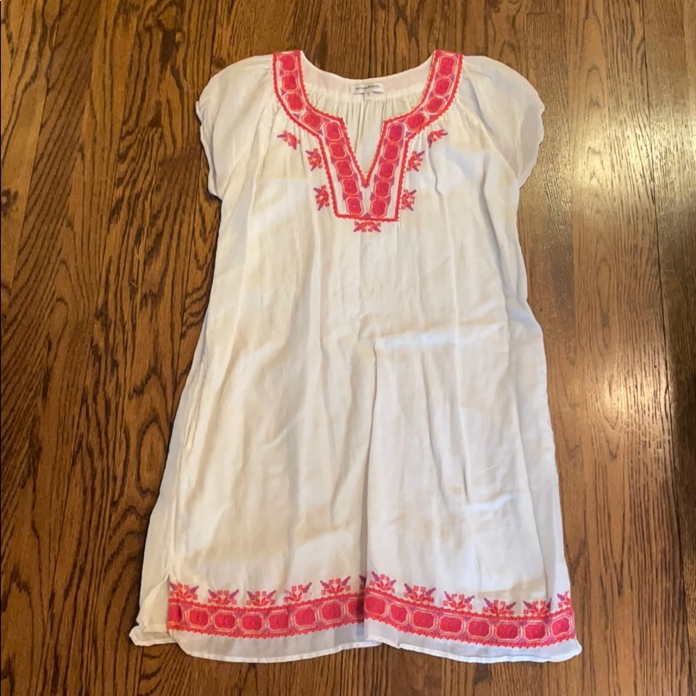 Creme Fraiche white cotton dress/cover up